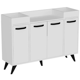 Μπουφές Visar 505CRL1311 120x35x88,5cm White Μοριοσανίδα, Μελαμίνη