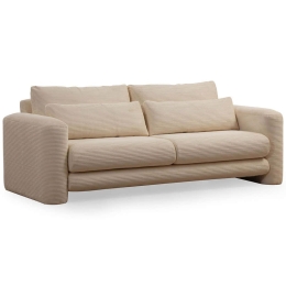 Καναπές Τριθέσιος Lily 560ARE1848 215x97x73cm Beige
