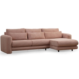 Καναπές Γωνιακός (Δεξιά Γωνία) Lily 560ARE1861 290x165x73cm Pink