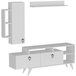 Σύνθεση Τηλεόρασης Clara 505CRL1922 175,2x35x58,6cm White