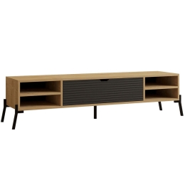Έπιπλο Τηλεόρασης Santa 835PUQ3083 160x40x36cm Oak-Antracite