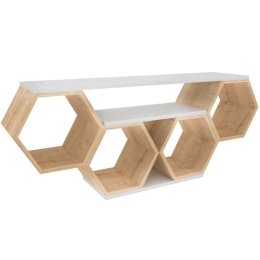 Έπιπλο Tηλεόρασης Bal 322RTC2101 140x29,6x55,5cm White-Sonoma