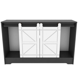 Έπιπλο Τηλεόρασης Ahris 322RTC2201 140x35x85cm Grey-White
