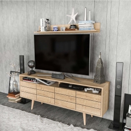 Σύνθεση Τηλεόρασης Ola 322RTC2450 160x35x64,5cm Oak