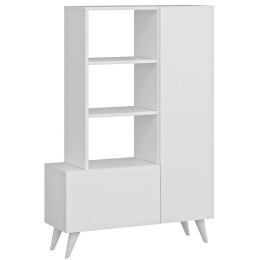Παπουτσοθήκη Agostina 505CRL1603 80x31,5x121cm White Μοριοσανίδα, Μελαμίνη