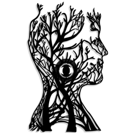 Διακοσμητικό Φωτιστικό Τοίχου Tree Man 526SHD1182 30x9x48cm 1xE27 40W Black Opviq