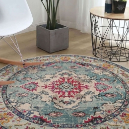 Χαλί WOOPAMUK495 Turquoise Conceptum Hypnose 150X150cm Round
