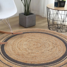 Χαλί Woopamuk510 599HFT5291 Cream-Black Conceptum Hypnose 180X180cm Round