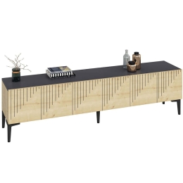 Έπιπλο Τηλεόρασης Artemis 475OLV1463 180x37x45cm Oak-Anthracite