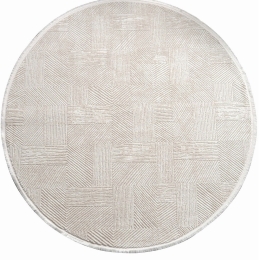 Χαλί Leo 2969 Y 614CCL1746 Cream Conceptum Hypnose 120X120cm Round