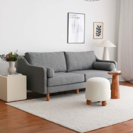 Καναπές Τριθέσιος Nordi 383EVN1241 196x93x82cm Grey