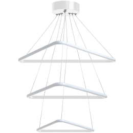 Φωτιστικό Οροφής Trinity Triangle 166PRG1229 50x50x80cm Led 60-80W 4000K White Opviq