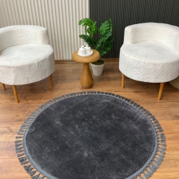 Χαλί 1414 514SRZ1427 Anthracite Conceptum Hypnose 150X150cm Round