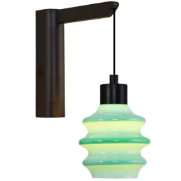 Φωτιστικό Τοίχου - Απλίκα 701CHD1633 10x30x20cm Led 300lm 3W 3000K Black-Green Opviq