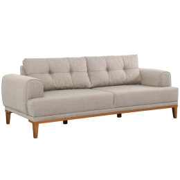 Καναπές Τριθέσιος Vina 867UNQ2205 223x94x82cm Cream-Pine