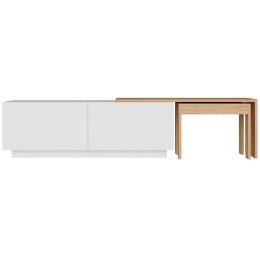 Έπιπλο Τηλεόρασης Oslo 362ANT1156 180x43x30cm White-Pine
