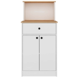 Ντουλάπι Mocha 362ANT1201 64x45x129cm White-Pine Μοριοσανίδα, Μελαμίνη