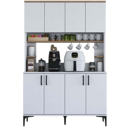 Ντουλάπι Κουζίνας 893RAN4964 120x40x184,2cm White Μοριοσανίδα, Μελαμίνη