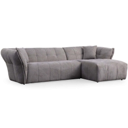 Καναπές Γωνιακός (Δεξιά Γωνία) Boxer 560ARE1240 290x165x75cm Light Grey