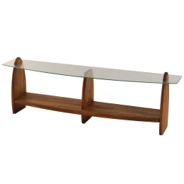 Έπιπλο Τηλεόρασης Surf 552NOS1533 160x35x45cm Chestnut-Clear