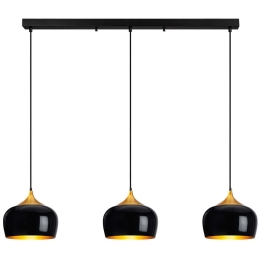 Φωτιστικό Οροφής - Ράγα 521SHN3567 140x30x123cm 3xE27 40W Black Opviq