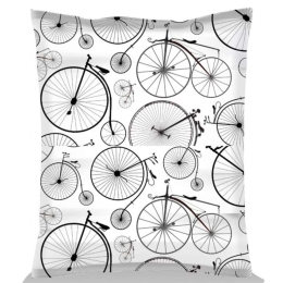Πουφ - Μαξιλάρα Αδιάβροχο Giant Bicycles 248FRN1588 140x30x180cm Black-White