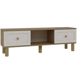 Έπιπλο Τηλεόρασης Rosalinda Bohem 475OLV1468 150x29,6x40,6cm Oak-White