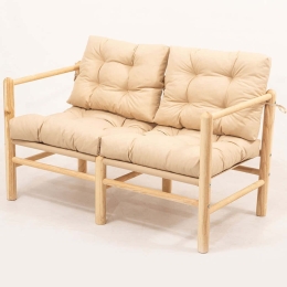 Καναπές Διθέσιος 644MYD1170 110x51x86cm Cream Διθέσιος