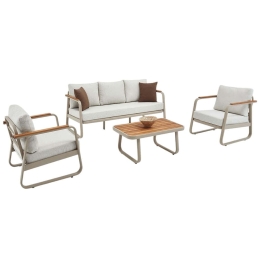 Σαλόνι Κήπου Rio (Σετ 4Τμχ) 561CLR1141 Beige 5 Θέσεων