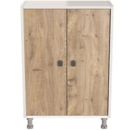 Ντουλάπι Melo 768ESL1104 59x30x91cm Pine-White Πλαστικό,Μοριοσανίδα