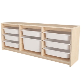 Συρταριέρα Παιδική Sidel 768ESL1168 126x29,5x54,5cm Natural-White
