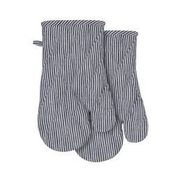 Γάντια Κουζίνας Navy Lina Stripe (Σετ 2Τμχ) 48317 18x33cm Dark Blue-White Ladelle Βαμβάκι