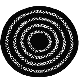 Χαλί Alyssa Black 1A Carpet Couture 120X120cm Round