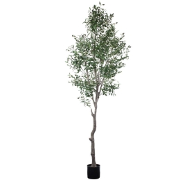 Τεχνητό Δέντρο Olive 20429 240cm Beige-Green Globostar Πολυαιθυλένιο,Ύφασμα