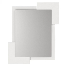 Καθρέπτης Τοίχου Selinos 0265931 65x2,2x85cm White Μοριοσανίδα, Μελαμίνη