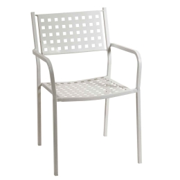 Πολυθρόνα Στοιβαζόμενη 165450 White 54X51X84 cm