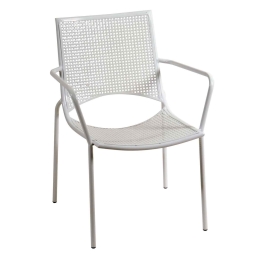 Πολυθρόνα Στοιβαζόμενη 165454 White 57X61X86 cm