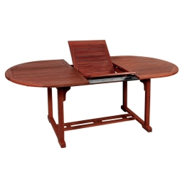 Τραπέζι Οβάλ Επεκτεινόμενο Αυτόματο 203468 Brown Red 80x140+40x75cm