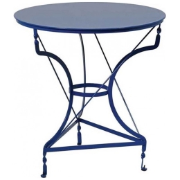 Τραπέζι Καφενείου Γαλβανιζέ 3796 Blue Φ70cmX72cm