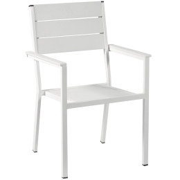Πολυθρόνα Αγαλβάνιστη 4637 White 54x56x90 cm