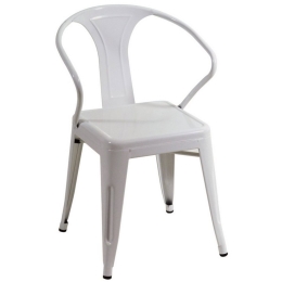 Πολυθρόνα Στοιβαζόμενη SM-1026-W 49x53.5x79cm White