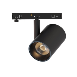 Σποτ Μαγνητικής Ράγας Mini TON940B 24V DC 9W 4000K 870Lm 38° RA90 4,5x7(10,2)cm Black Aca