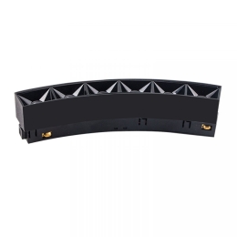 Μαγνητικό Φωτιστικό Grille 22092 60cm 8W 3000K 780Lm Dimmable Για 48V Καμπυλωτές Μαγνητικές Ράγες Black