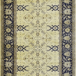 Χαλί Isfahan 121 Blue-Beige 135Χ200cm