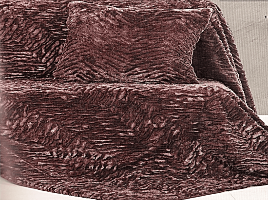 Bonsai Home Ριχτάρι Γούνιο Διθέρσιου Καναπέ 160x230 - Fur 6 Καφέ