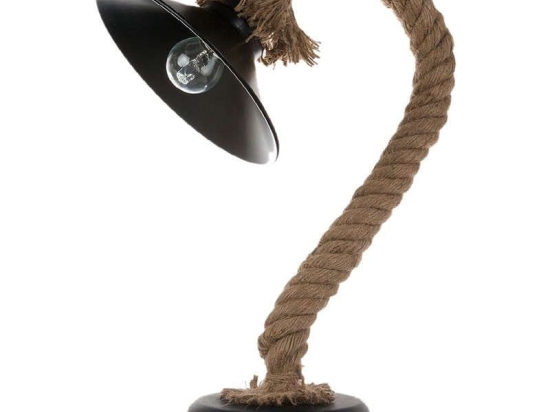 Φωτιστικό Επιτραπέζιο 3438 20x40cm 1xΕ27 Natural-Black Inlight