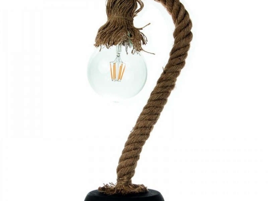 Φωτιστικό Επιτραπέζιο 3439 17x46cm 1xΕ27 Natural-Black Inlight