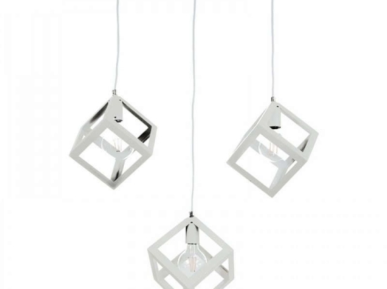 Φωτιστικό Οροφής-Ράγα 4400-3 Φ30cm 3xΕ27 White Inlight