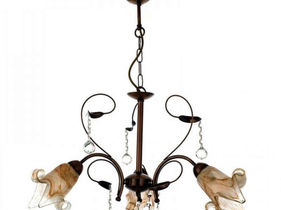 Φωτιστικό Οροφής 5300-3 60x25cm 3xΕ14 Bronze Inlight