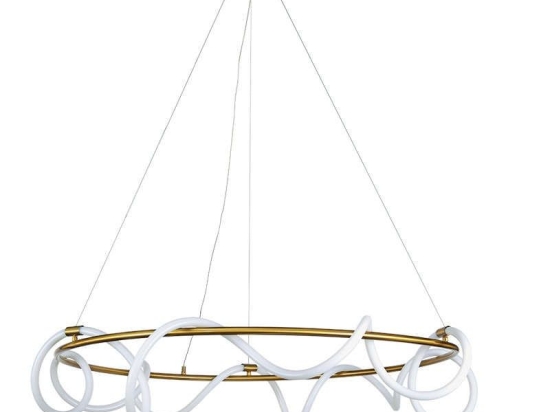 Φωτιστικό Οροφής Led 6017-Β 60cm 4800Lm Gold Inlight